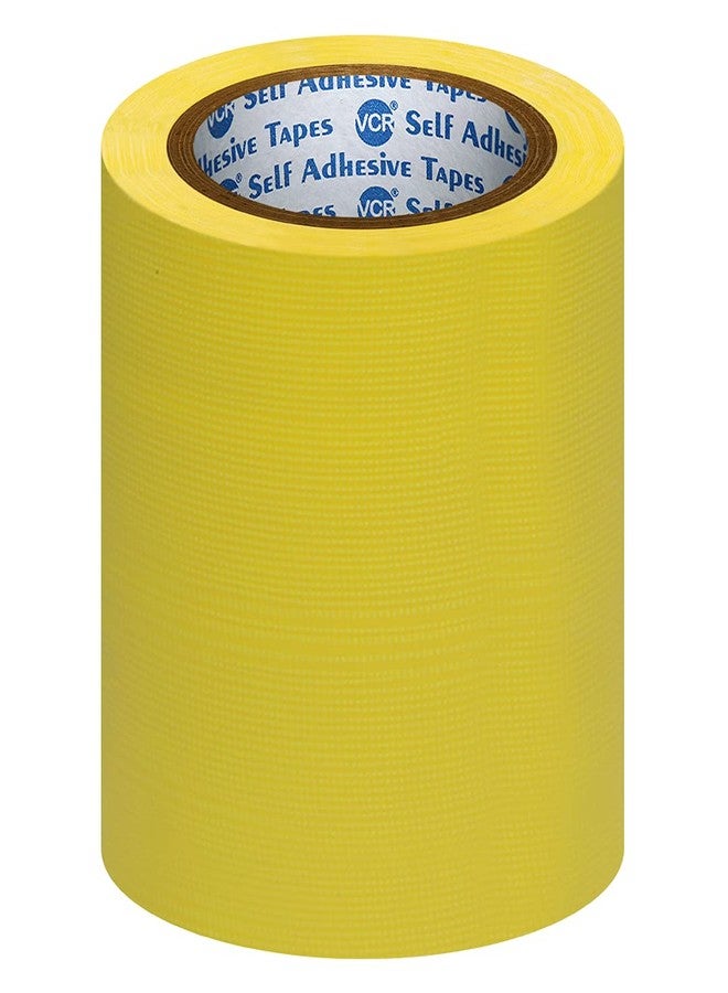 VCR Yellow Duct Tape - 16 Meters in Length 144mm / 6" Width - 1 Roll Per Pack - Strong Book Binding Tape - Waterproof Heavy Duty Duct Tape - Image 1
